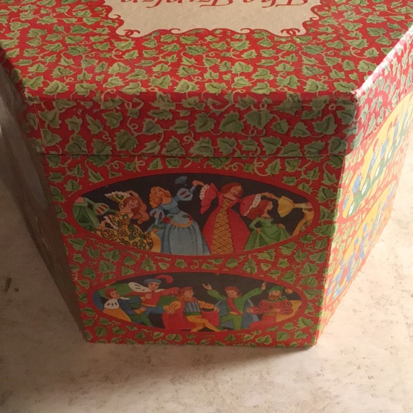 Vintage The Twelve Days Of Christmas Decoupage Balls/Ornaments with Original Box - Picture 5 of 9